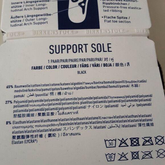 Birkenstock Women's Black Sock US L8 - L10 - Picture 8 of 10